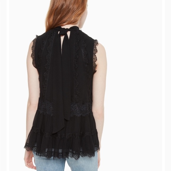 Kate spade Madison Avenue black korina top size S - Picture 2 of 4
